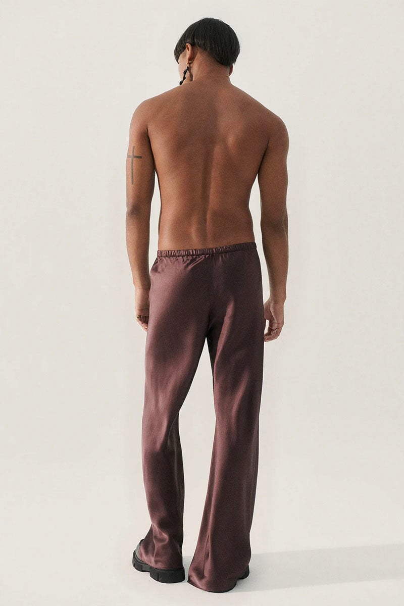 BIAS CUT PANTS-CACAO Pants Silk Laundry 