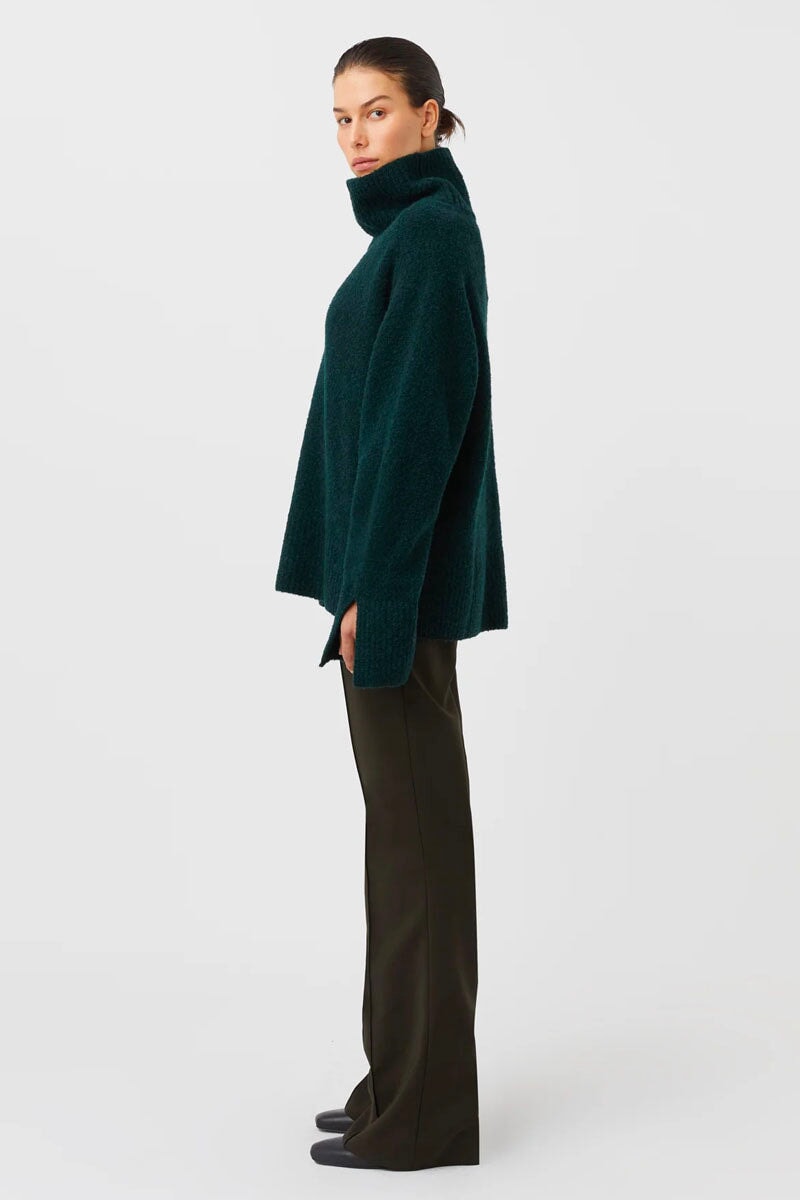 BRYN HIGH WAISTED PANT-EVERGREEN Pants Camilla and Marc 
