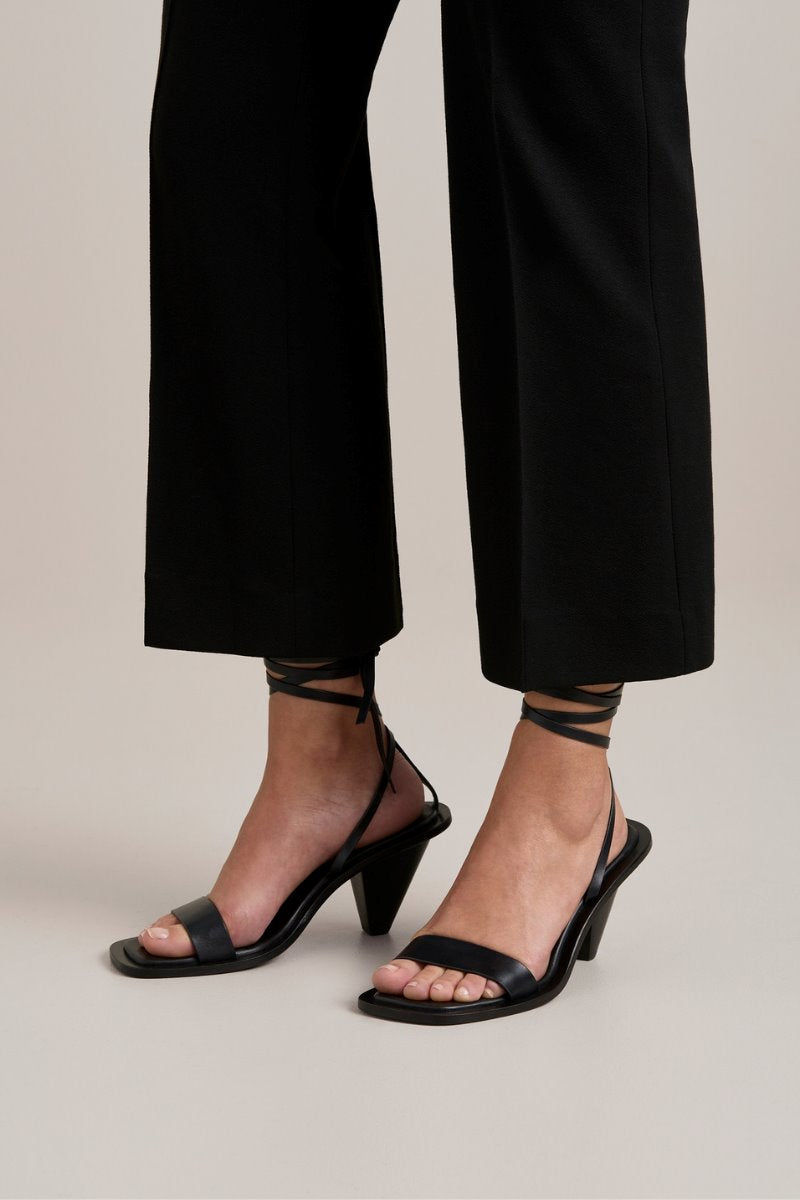 THE PORTER HEELED SANDAL-BLACK Footwear A.Emery 