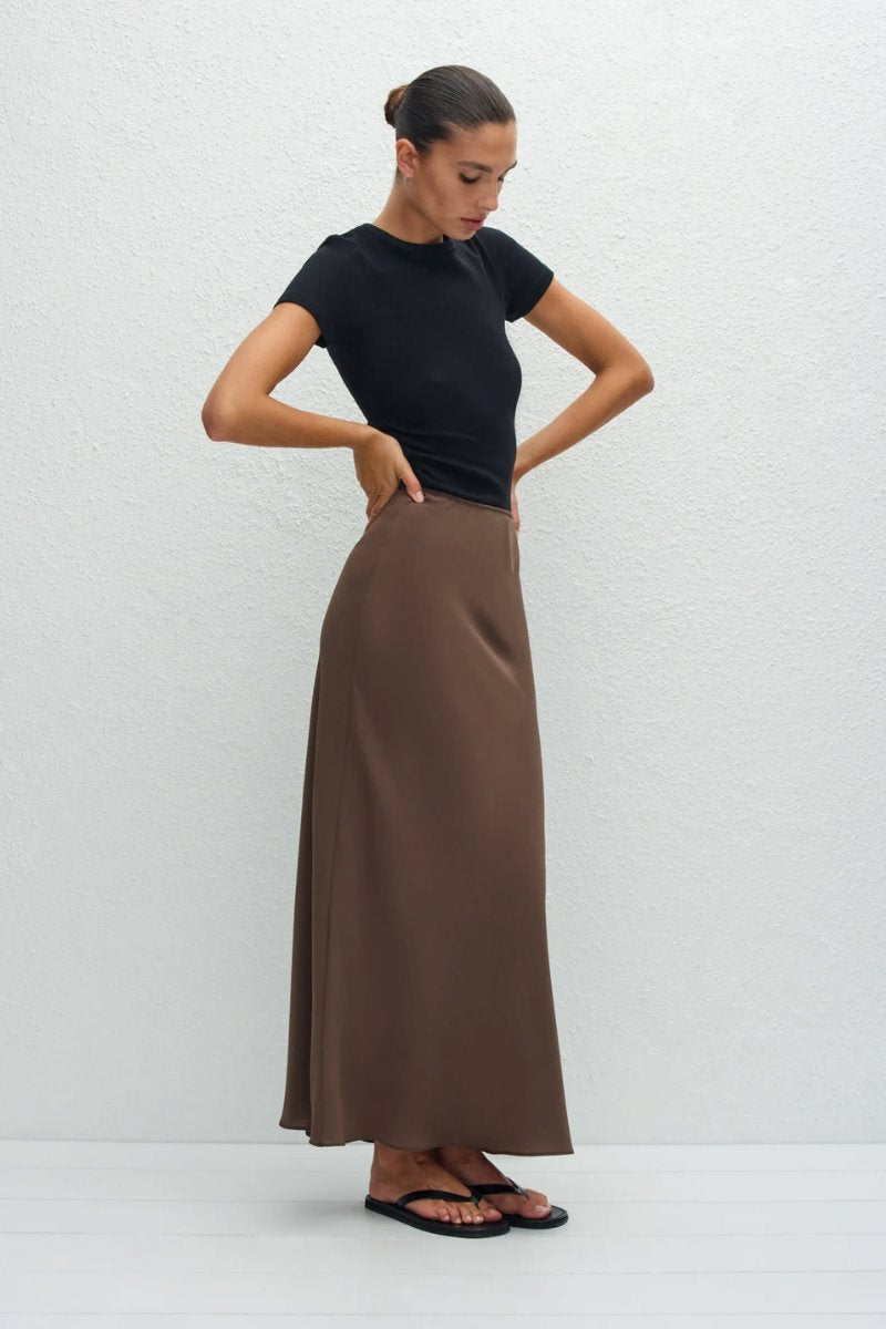 BIAS ELASTIC SKIRT-TRUFFLE Skirts Matteau 