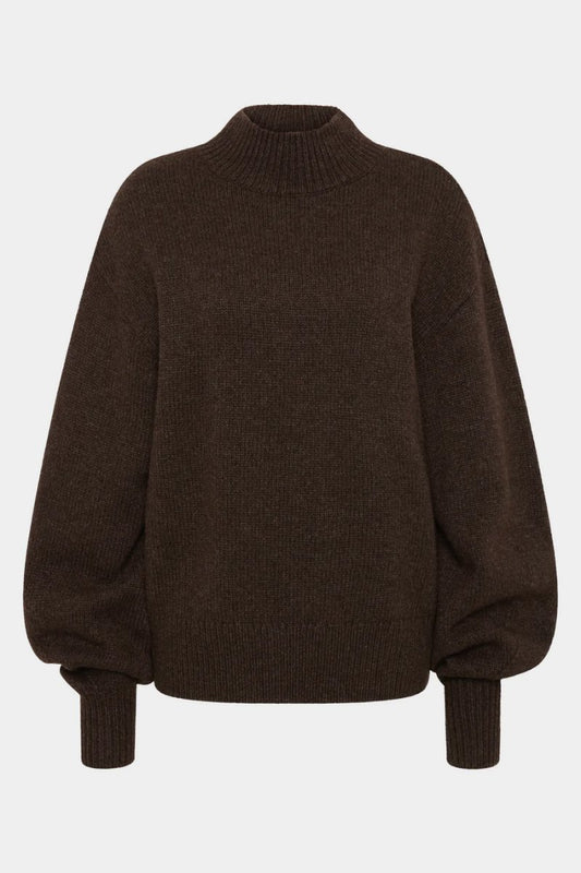 TEATRO OVERSIZED SWEATER-COFFEE Knitwear SIR. 