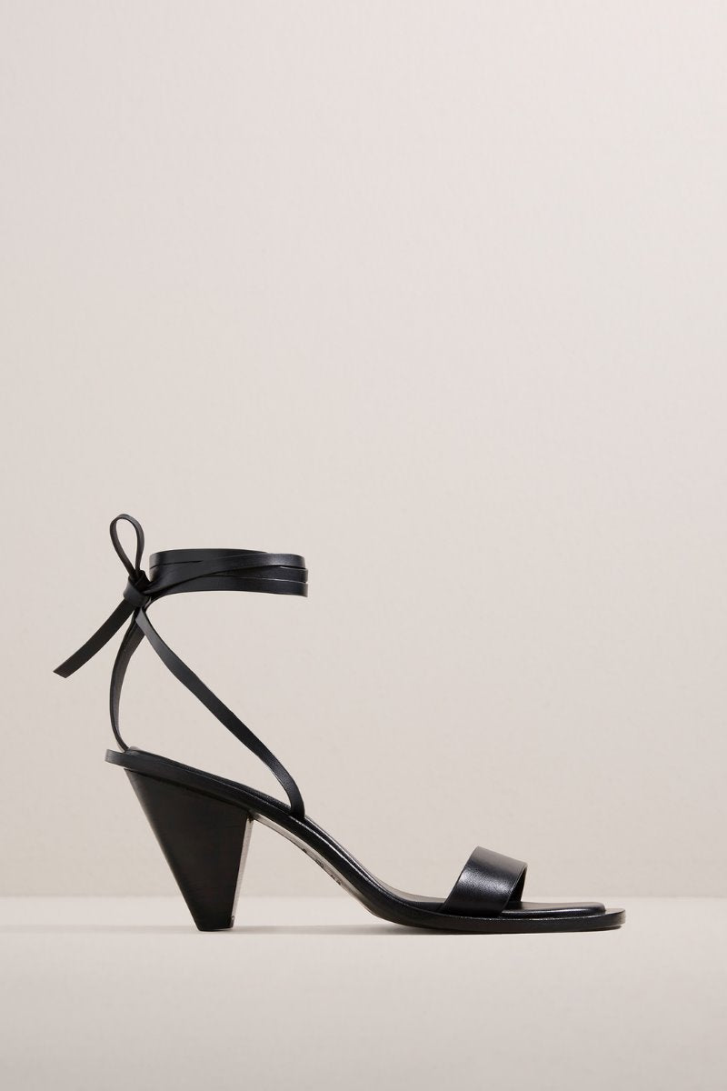 THE PORTER HEELED SANDAL-BLACK Footwear A.Emery 
