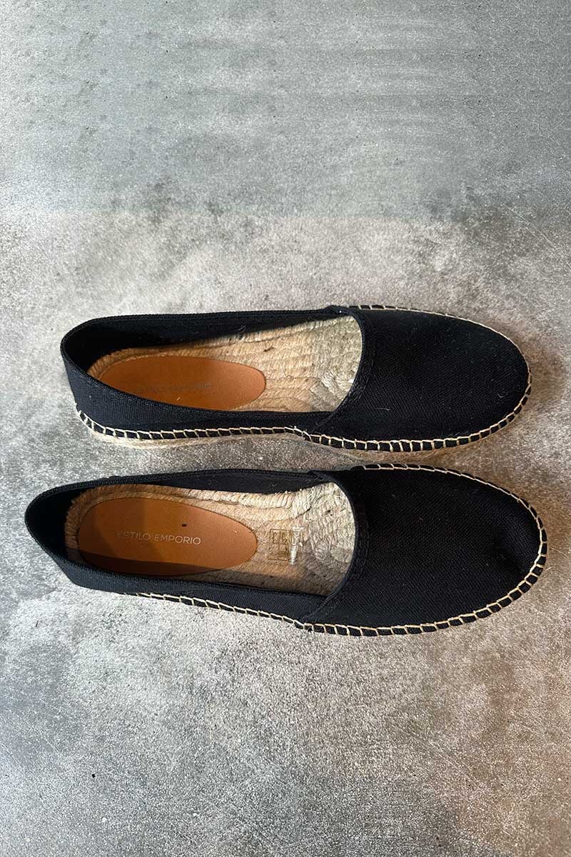 ALPA ESPADRILLE-BLACK Shoes Estilo Emporio 