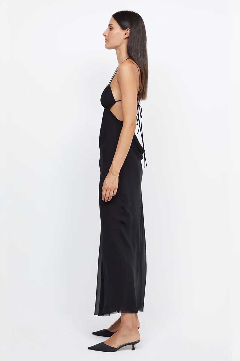 ARCHER STRAPPY MAXI DRESS-BLACK Dress Bec and Bridge 