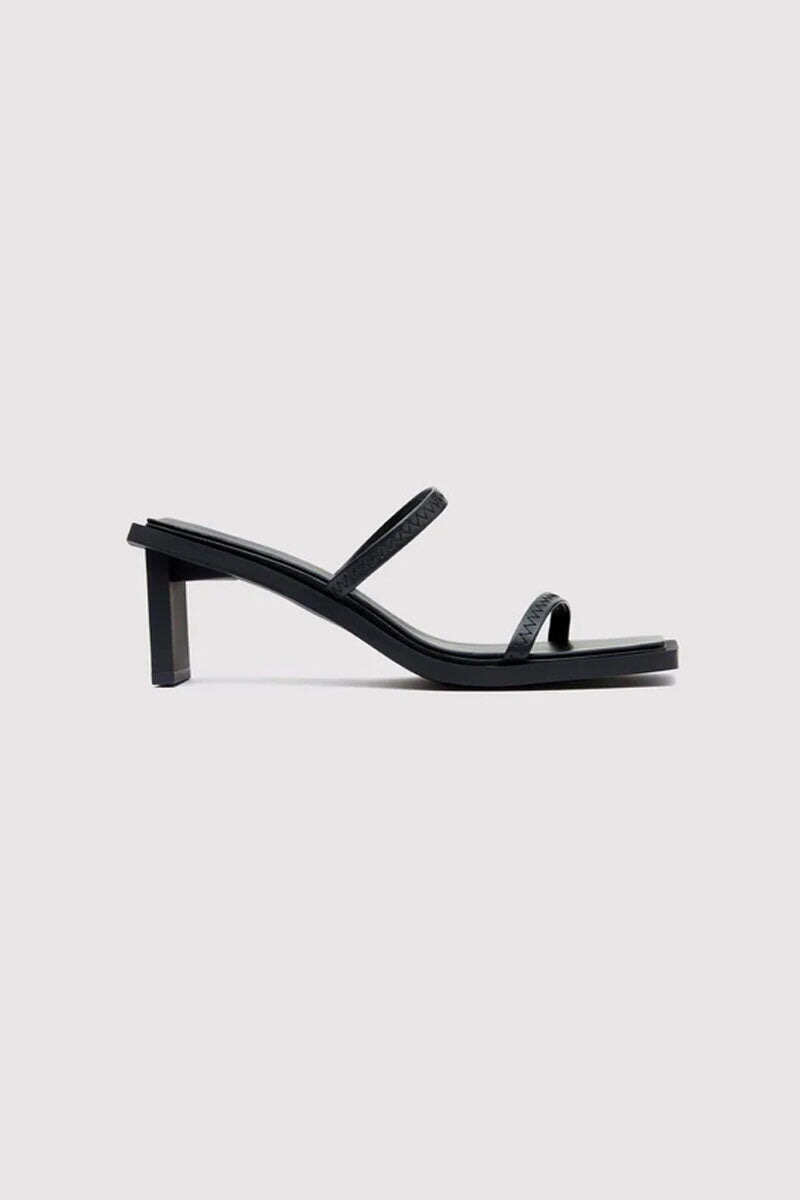 FINE STRAP HEEL-BLACK Shoes ST AGNI 36 Black 