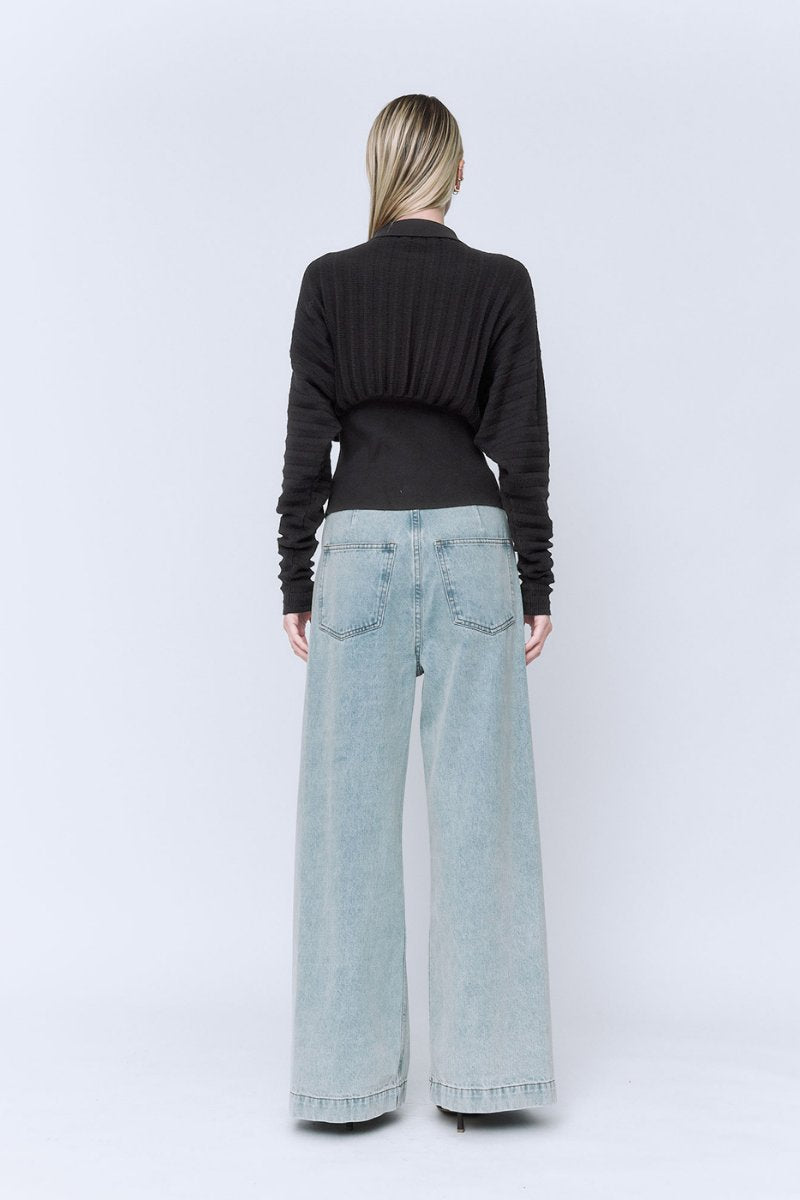 UTILITY WRAP JEANS-LIGHT DENIM BLUE Denim Wynn Hamlyn 