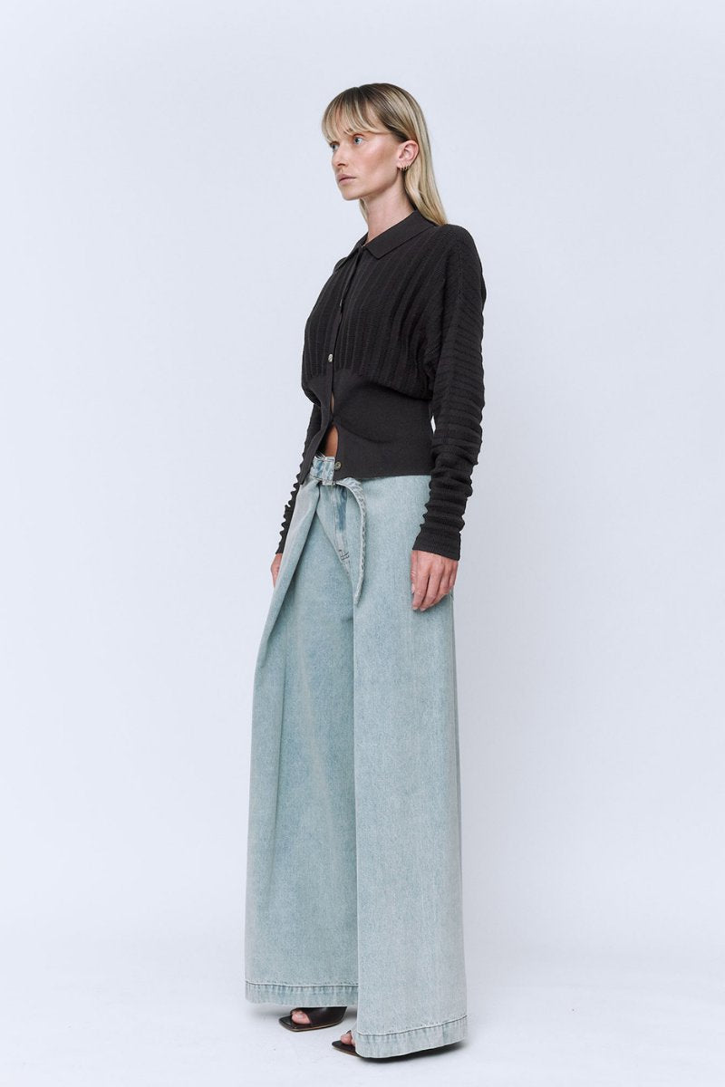 UTILITY WRAP JEANS-LIGHT DENIM BLUE Denim Wynn Hamlyn 