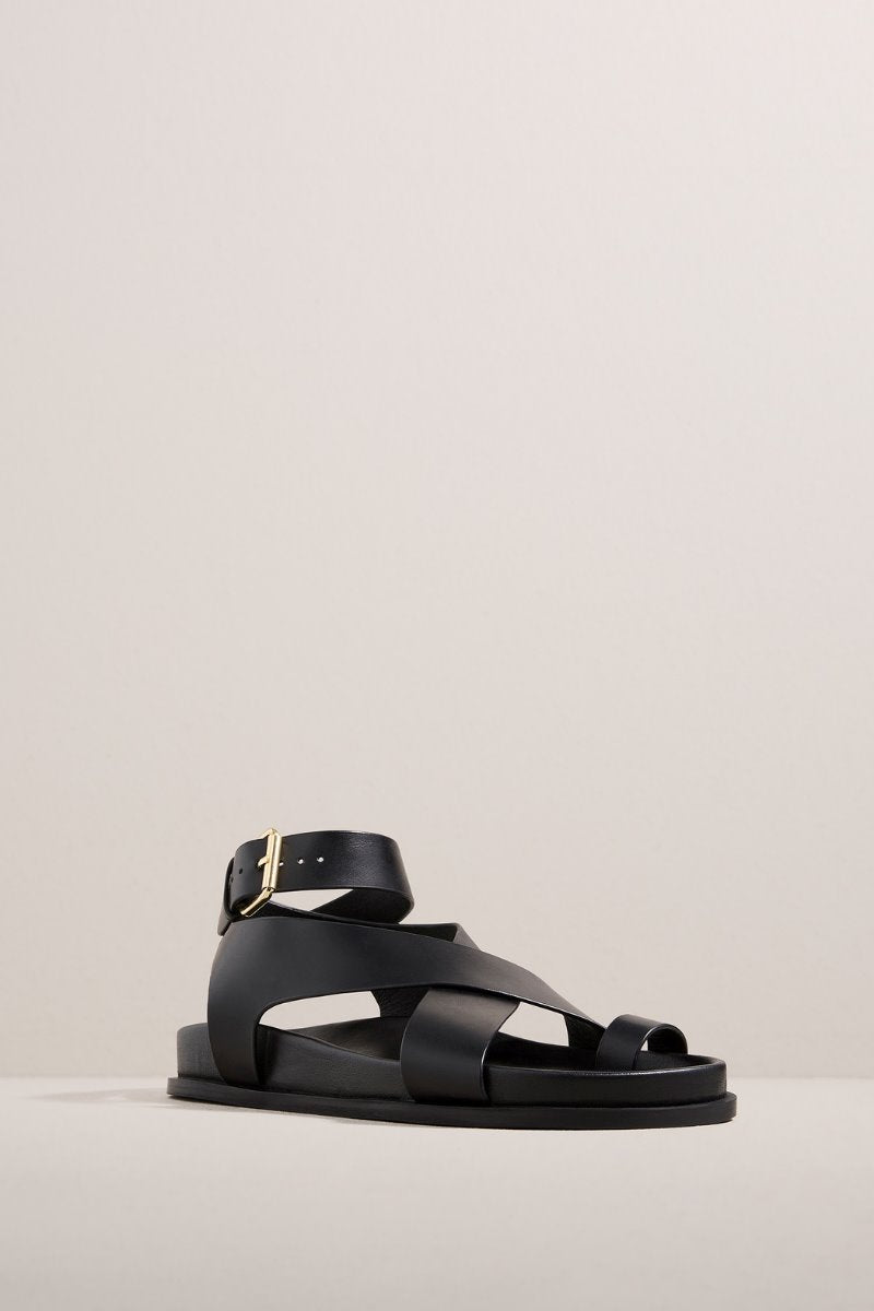THE JALEN SANDAL-BLACK Footwear A.Emery 