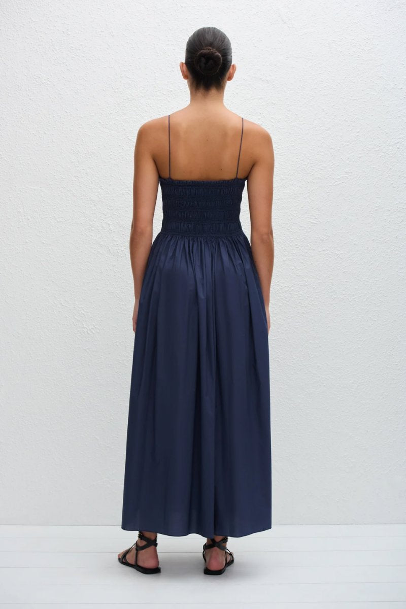 SHIRRED BODICE DRESS-DUSK Maxi Dress Matteau 