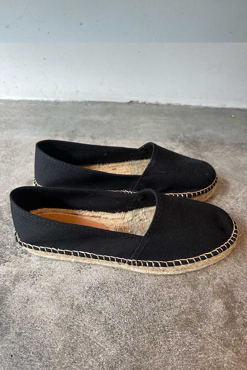 ALPA ESPADRILLE-BLACK Shoes Estilo Emporio 36 Black 