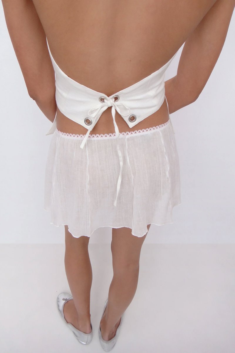 PLAYA SKIRT-WHITE Skirts Gimaguas 
