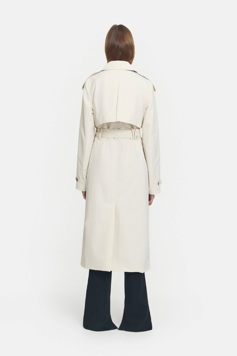 GHOSTWRITER TRENCH-ALABASTER Coats Viktoria and Woods 