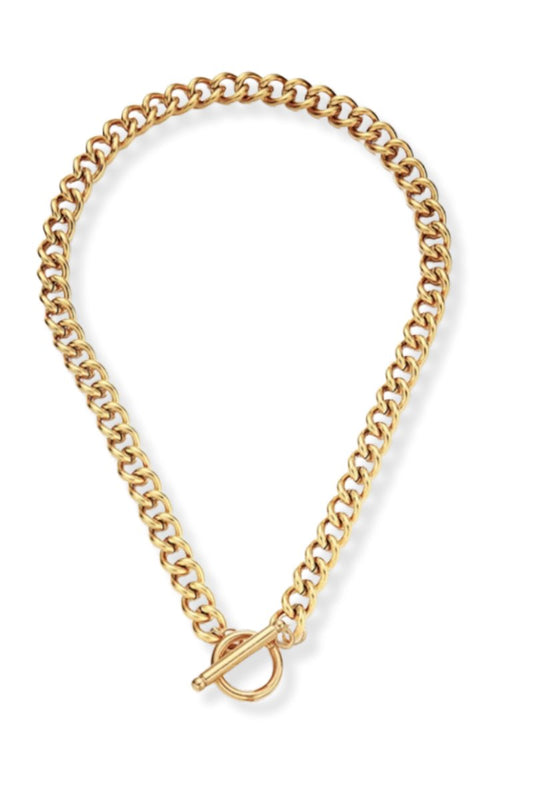 SADIE CHAIN NECKLACE-GOLD Jewellery F&D 