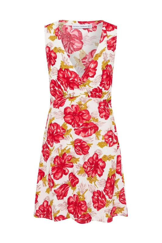 PENNE MINI DRESS-ISADORA FLORAL RED Dress Faithfull the Brand 