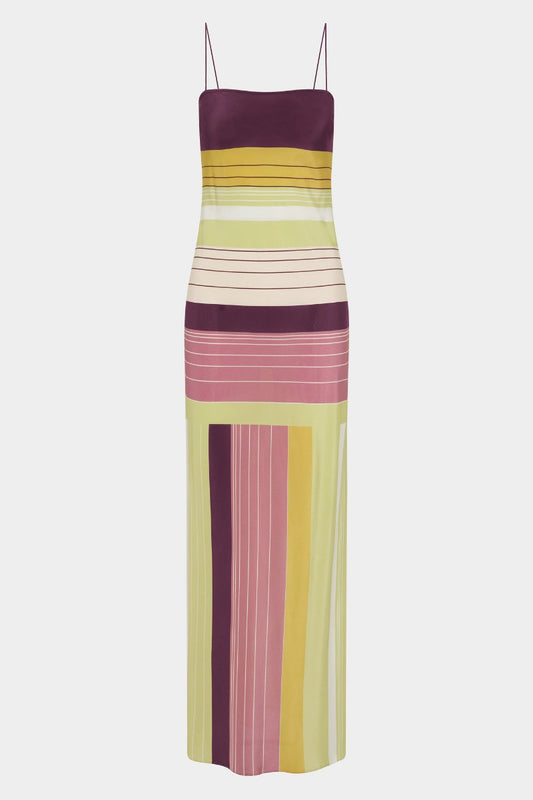 FONTANA SLIP DRESS-ELISA STRIPE Midi Dress SIR.