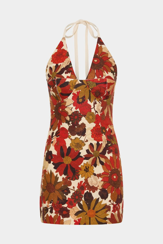 CASTELLA MINI DRESS-FLORA ROSSO Mini Dress SIR. 