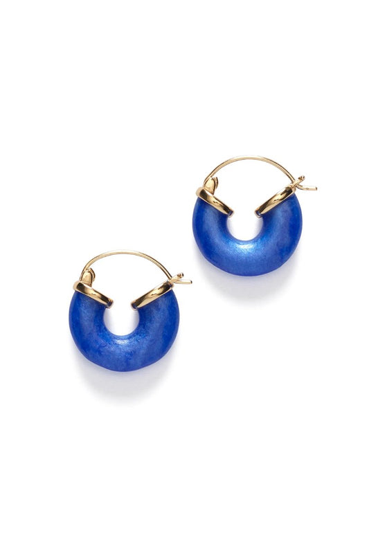 PETIT SWELL HOOP-DEEP BLUE Jewellery Anni Lu 