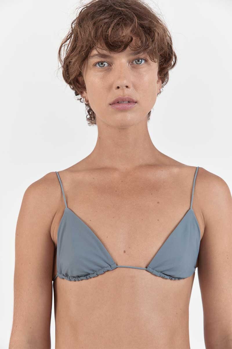 FINE STRAP TRIANGLE TOP-GREY Swim ZIAH 6 Grey 