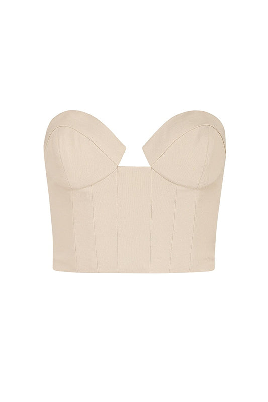 CHLOE CORSET-CREAM Tops Auteur XXS Cream 