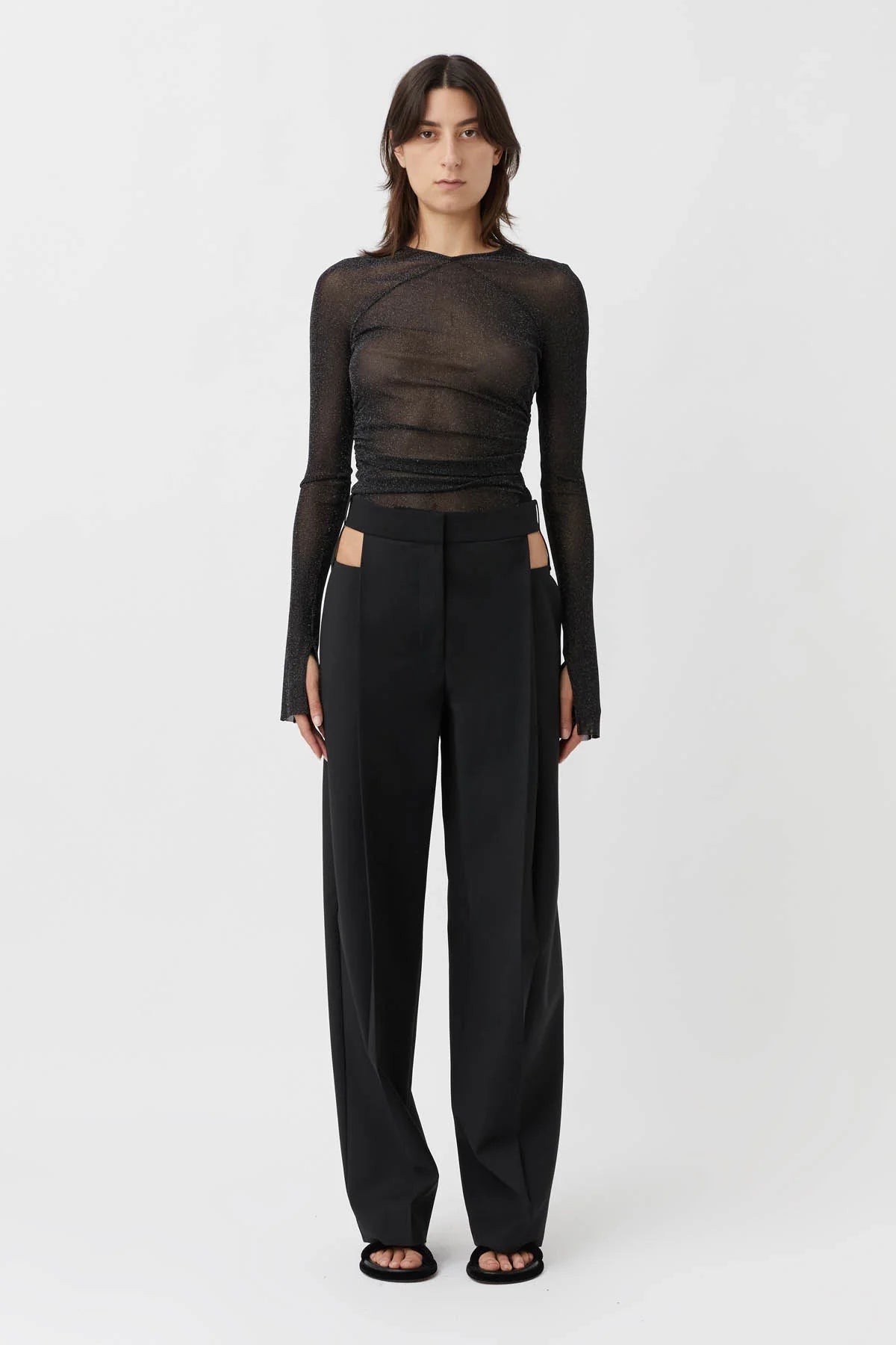 ALMA TAILORED PANT-BLACK Pants Camilla and Marc 6 Black 