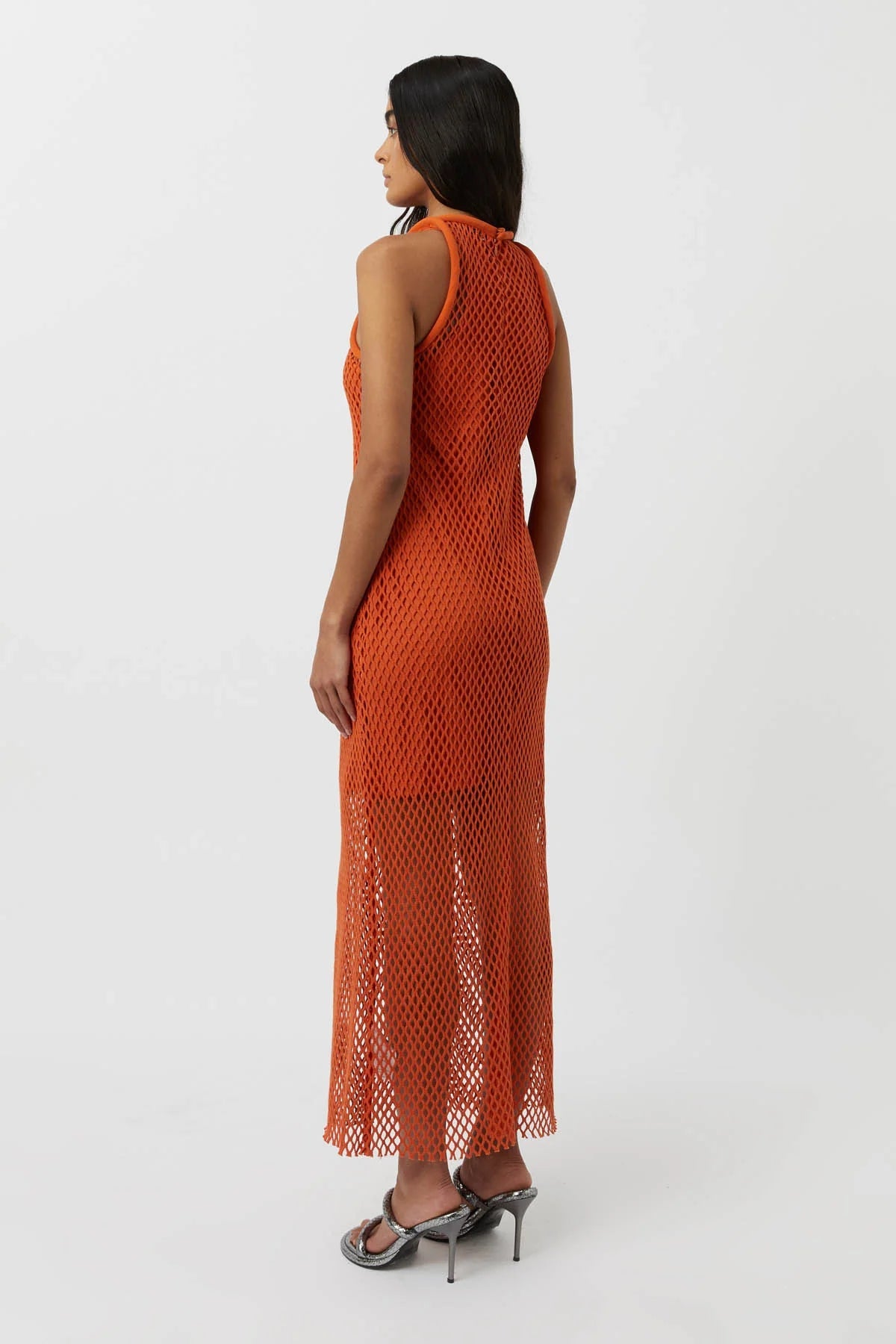 ROSALIND TEXTURED DRESS-ORANGE General Camilla and Marc 