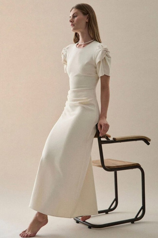 A LOVE FOR THE AGES DRESS-CREAM Maxi Dress Maggie Marilyn 