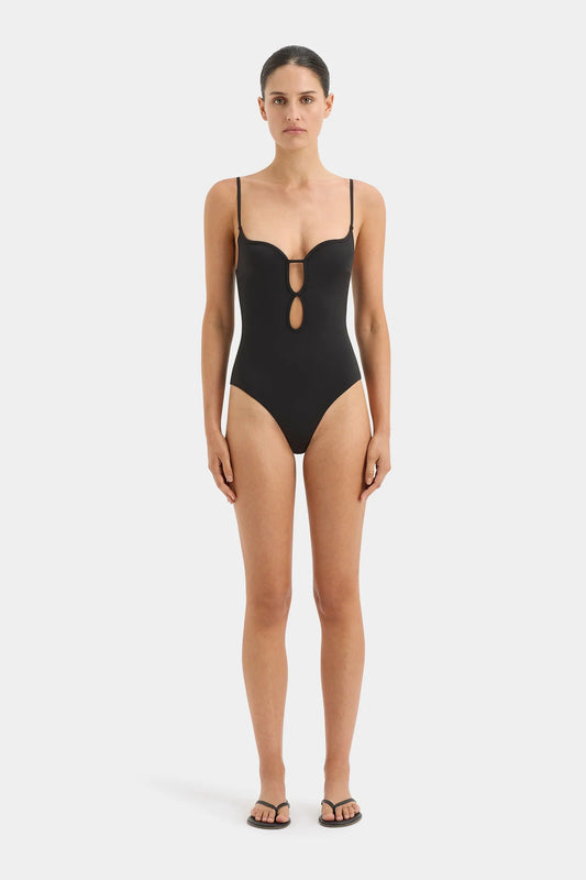 RENATA KEYHOLE ONE PIECE-BLACK Swim SIR. 
