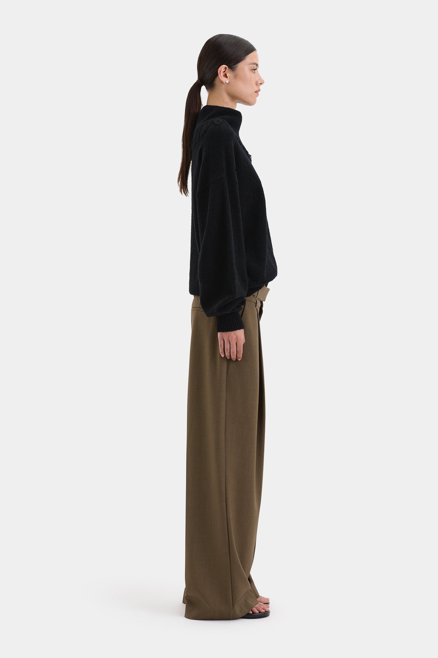 ROMANA SWEATER-BLACK Knitwear SIR. 