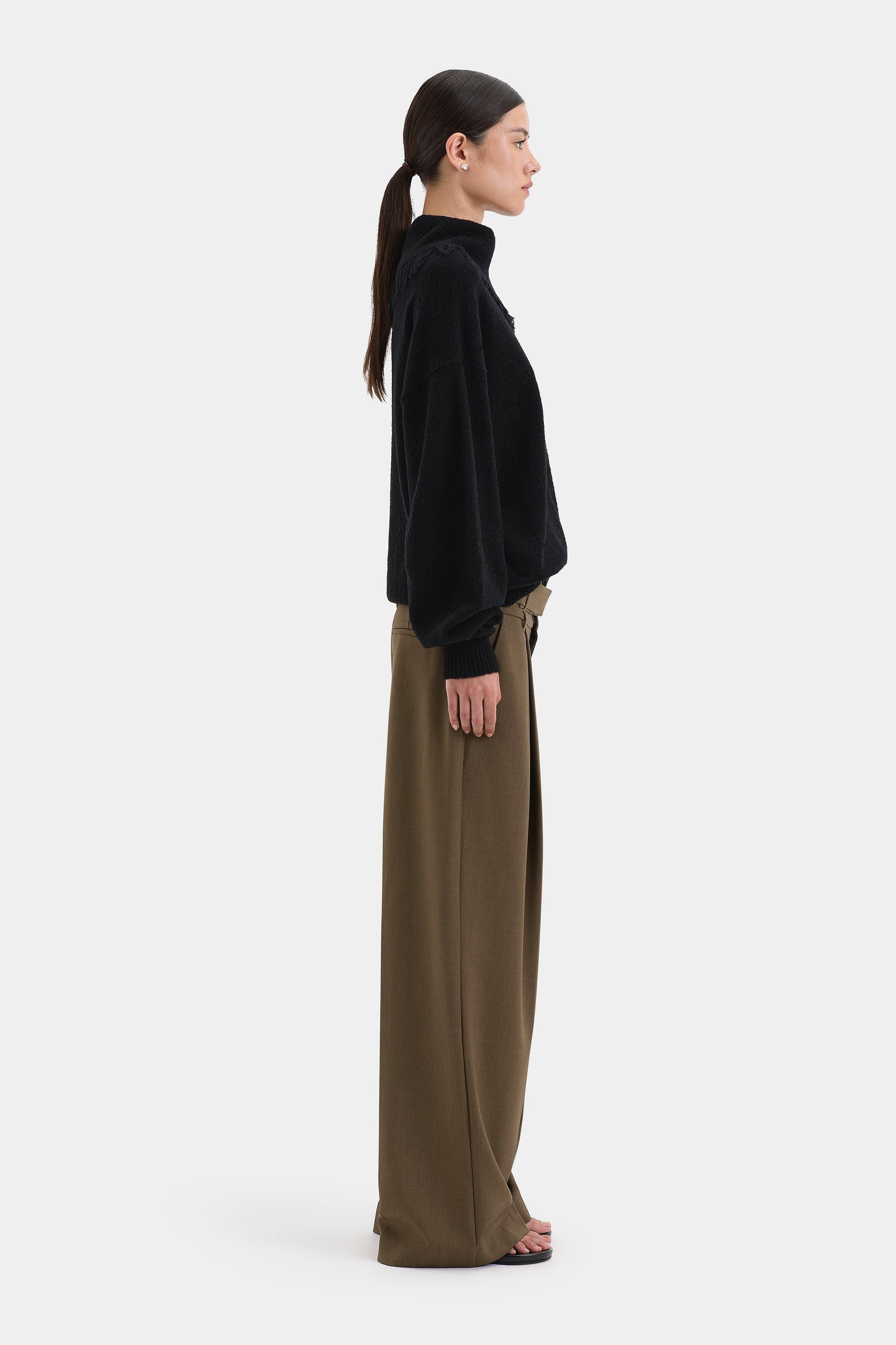 ROMANA SWEATER-BLACK Knitwear SIR. 