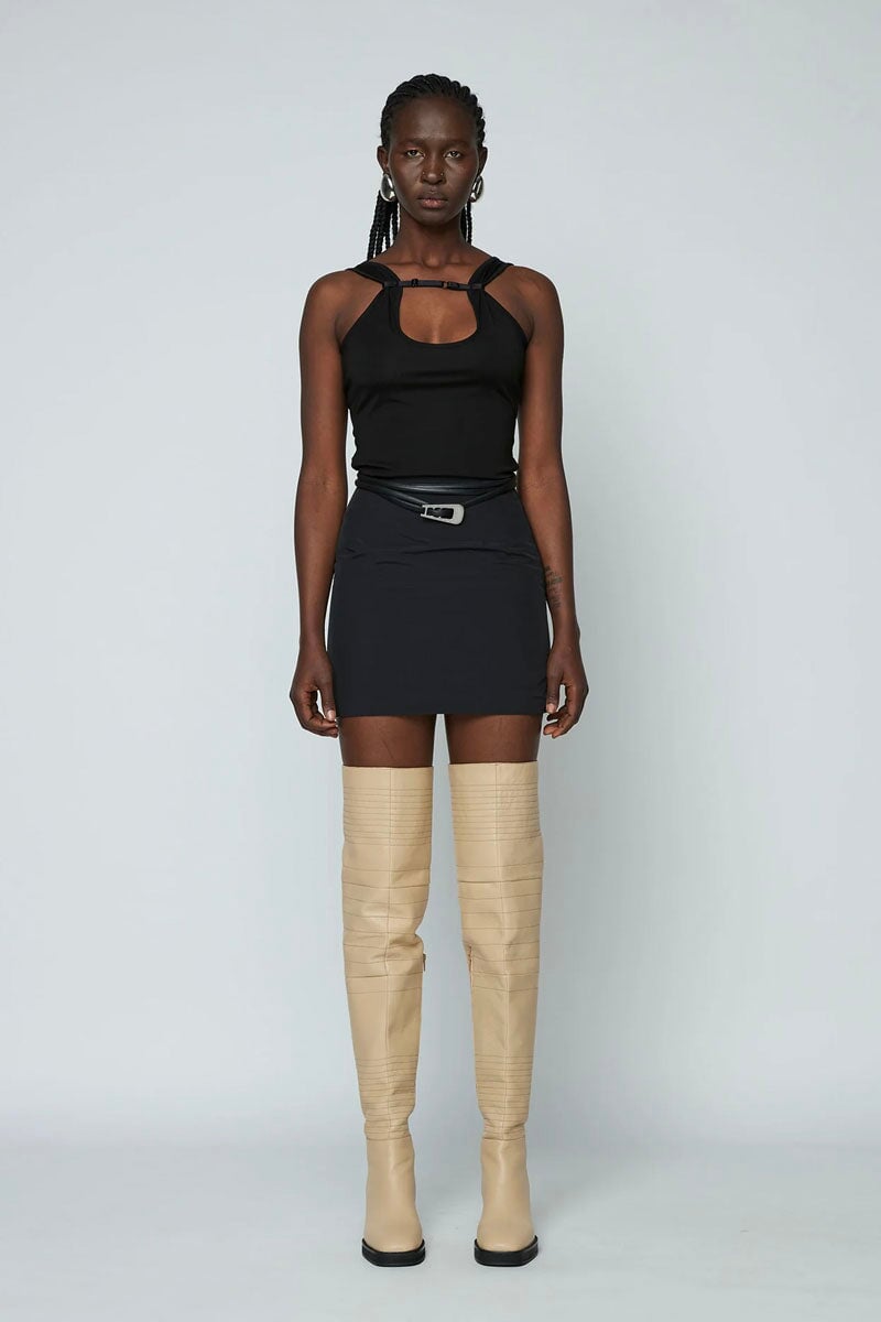 SOPHIA MINI SKIRT-BLACK Skirts Wynn Hamlyn 6 Black 