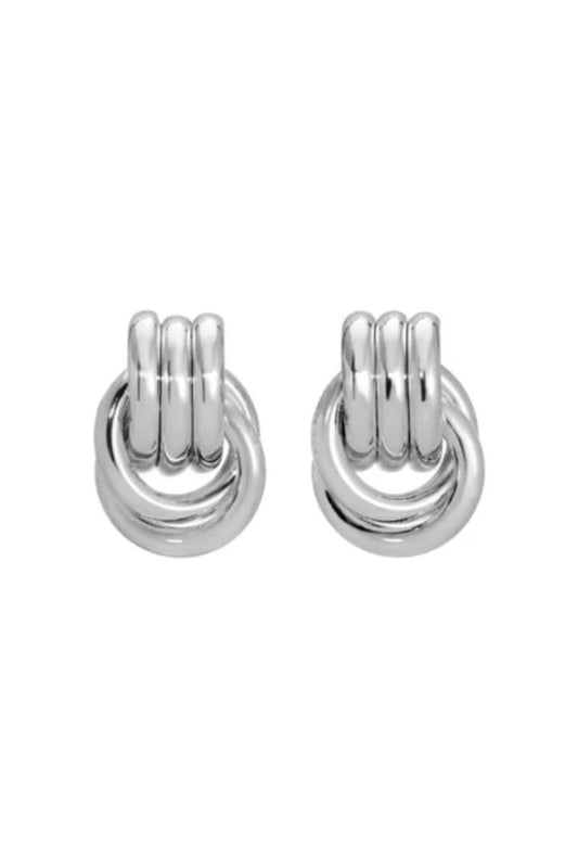 LUNA LARGE EARRINGS-GUN Earrings F&D 
