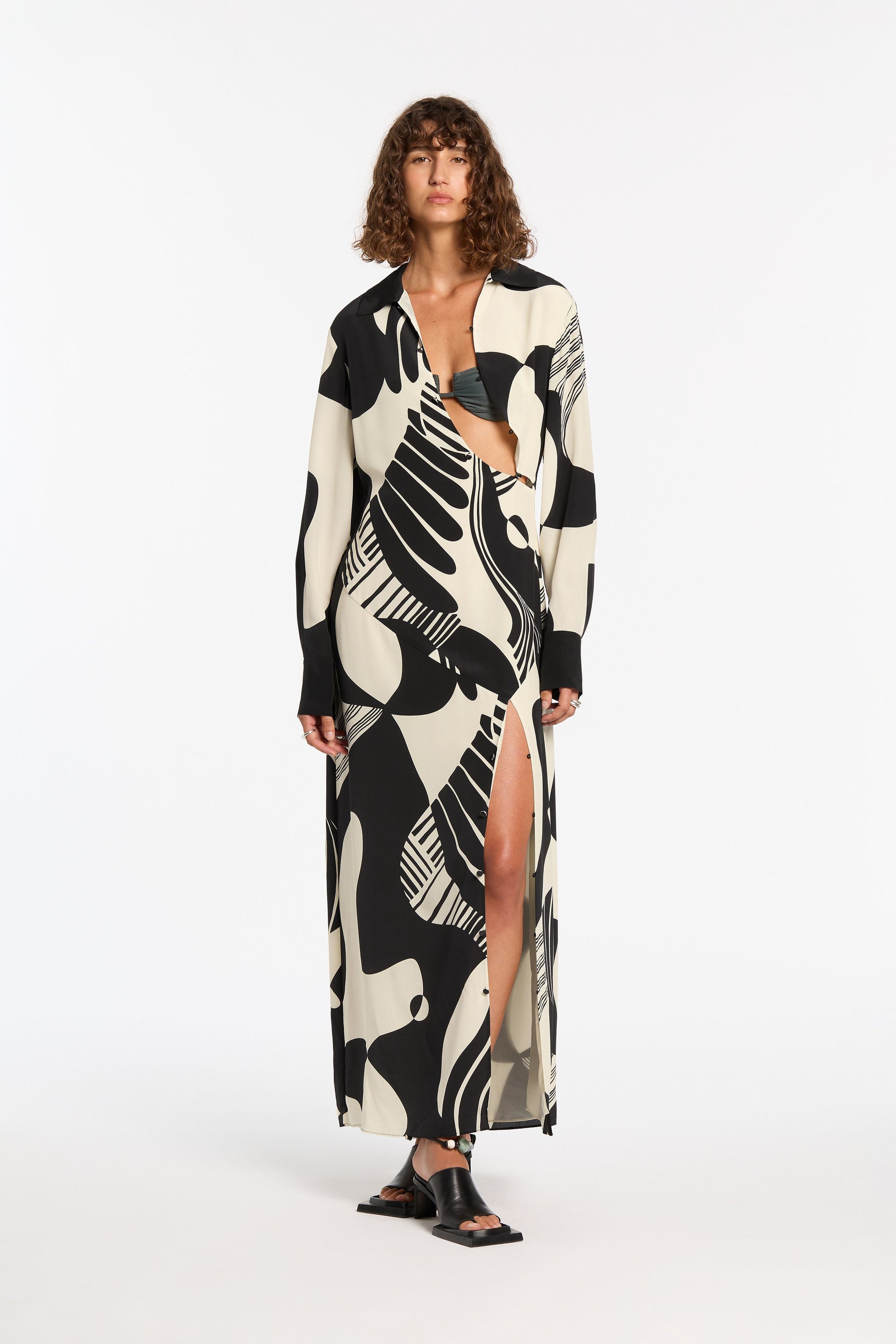 REALISME BUTTONED SHIRT DRESS-PAPIER Dress SIR. 