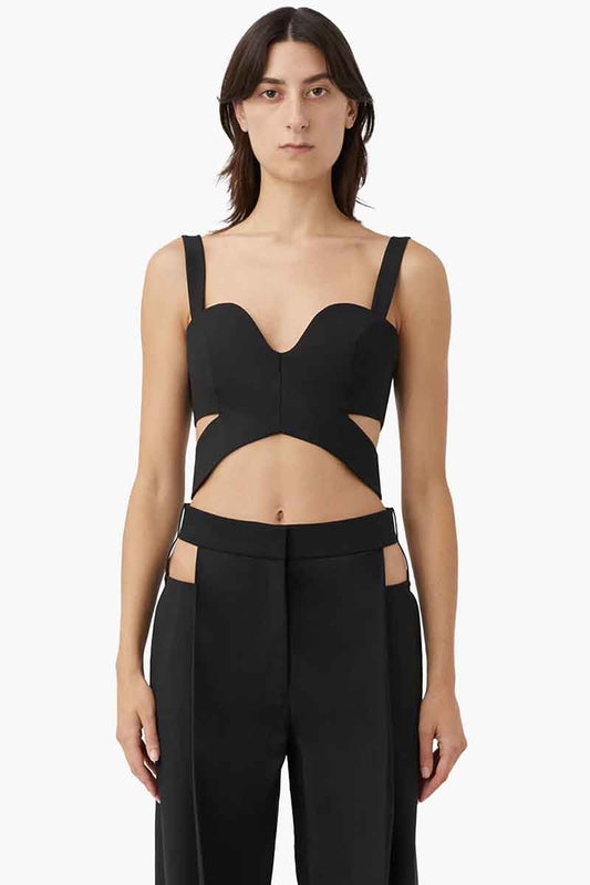 BELA BODICE TOP-BLACK Tops Camilla and Marc 