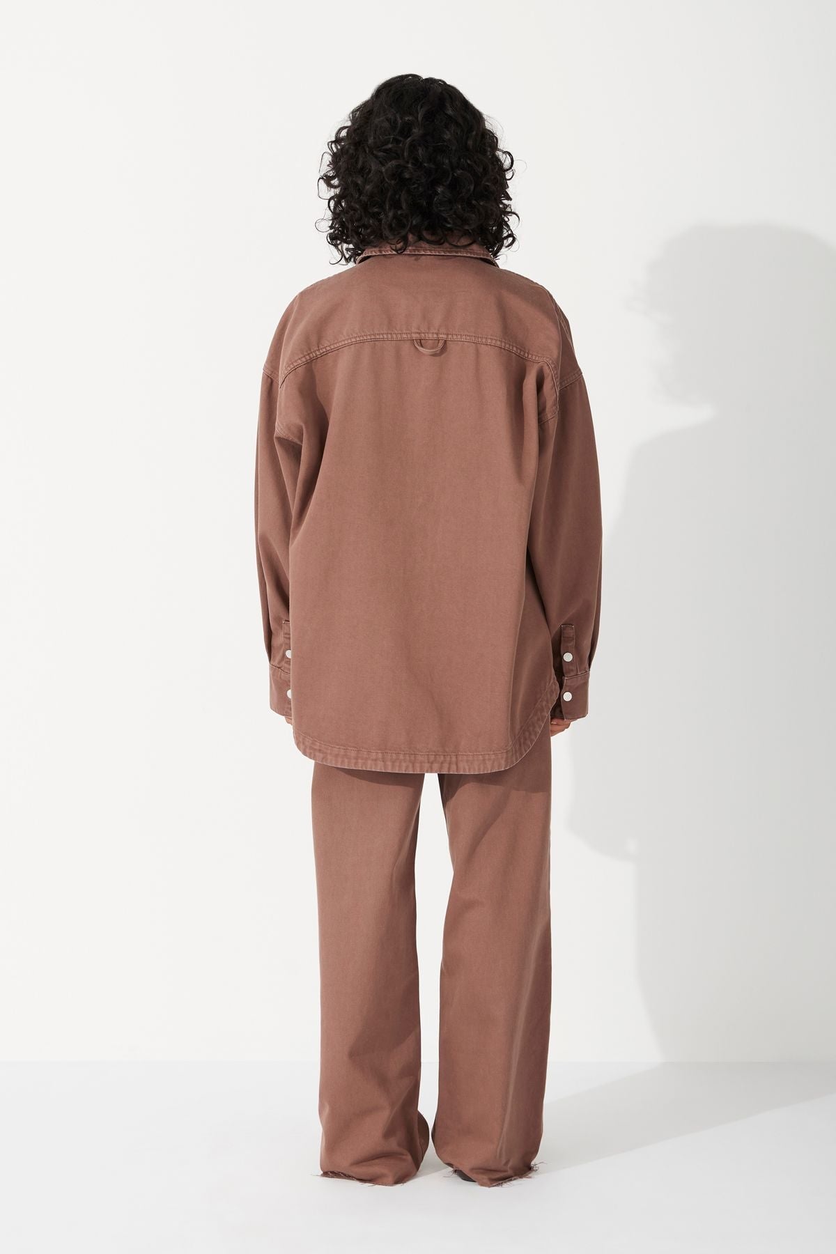 CHOCOLATE RECYCLED COTTON JACKET-CHOCOLATE Jackets Zulu and Zephyr 