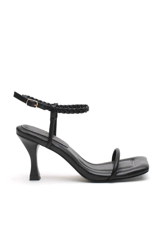 PADDED HEEL-BLACK Shoes LA TRIBE 