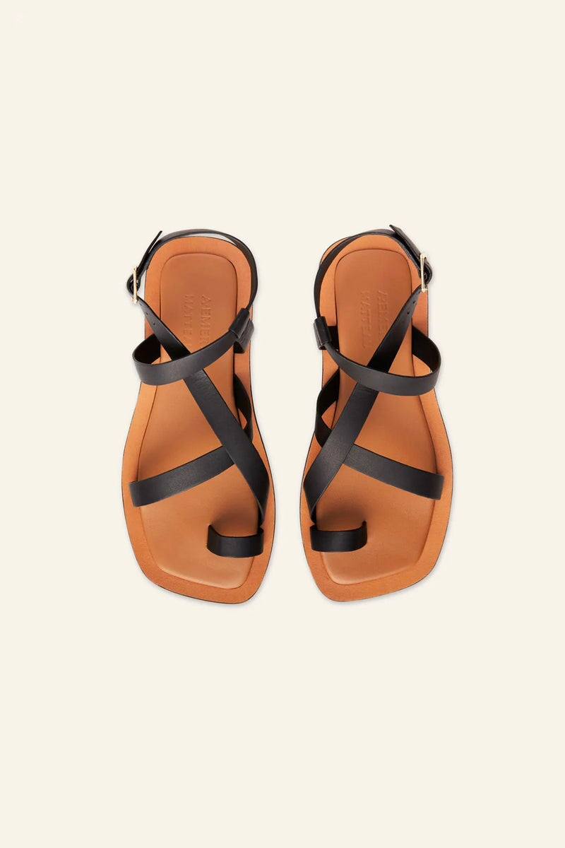 SPARGI SANDAL-BLACK Shoes A.Emery 36 Black 