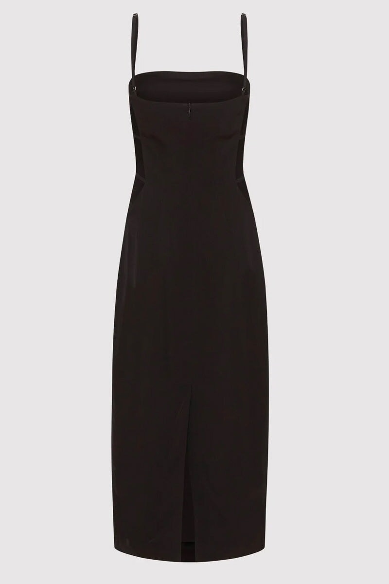 URBAIN MIDI DRESS-BLACK Dress ST AGNI 