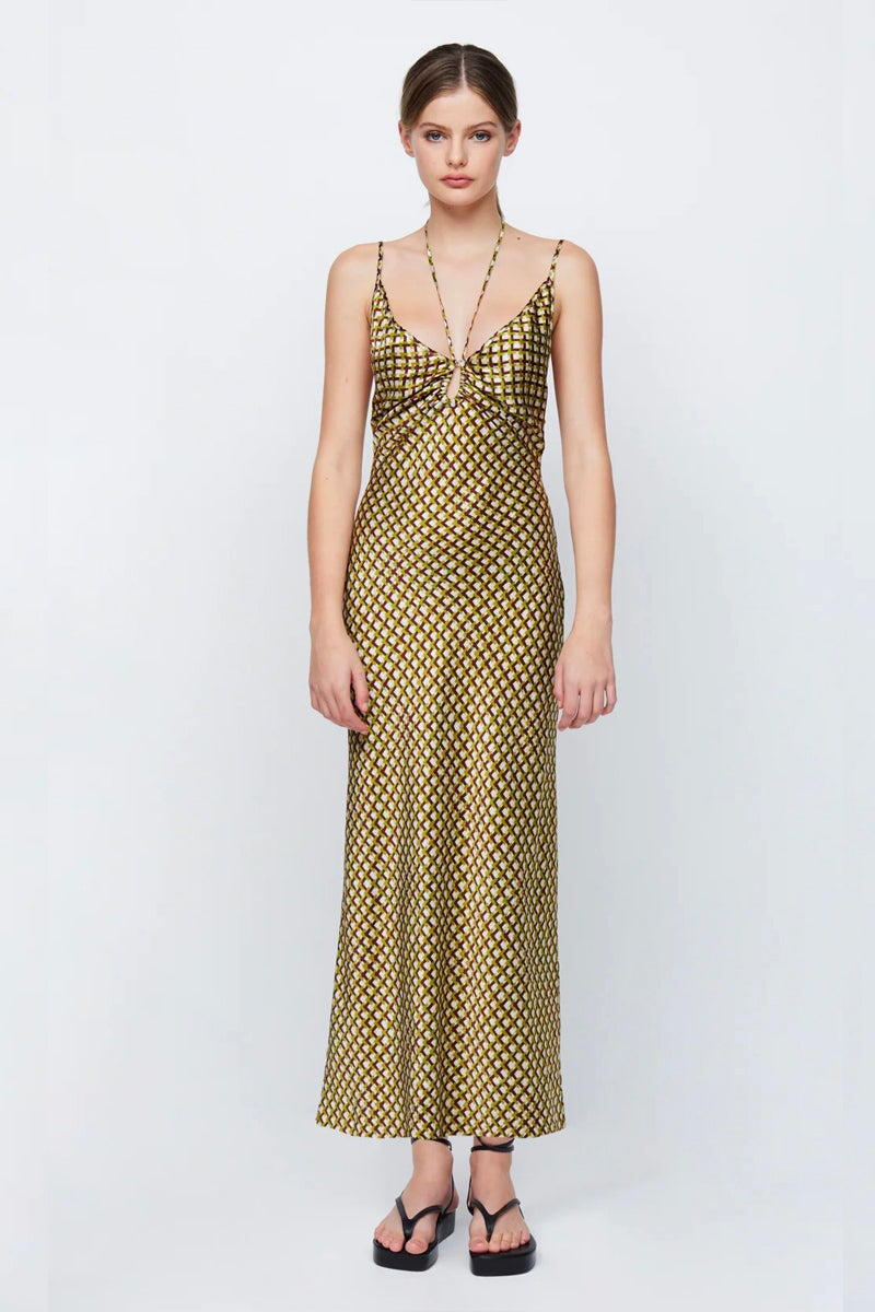 QUINN MAXI DRESS-SIENA GEO Dress Bec and Bridge 6 Siena Geo 