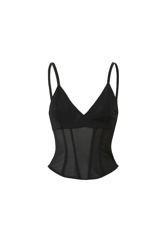 OMEGA BUSTIER-BLACK Tops Viktoria and Woods 0 - 0 Black