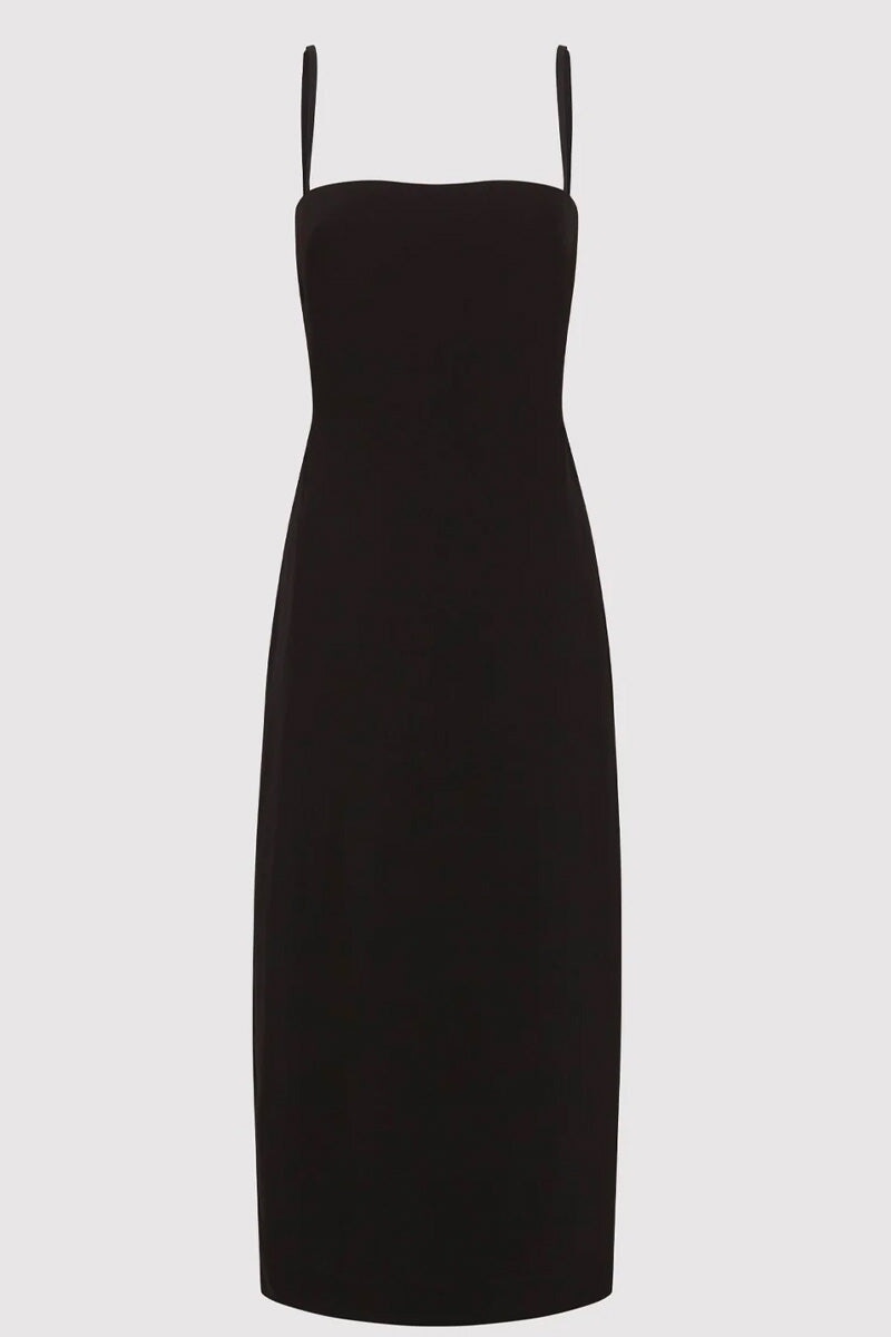 URBAIN MIDI DRESS-BLACK Dress ST AGNI 