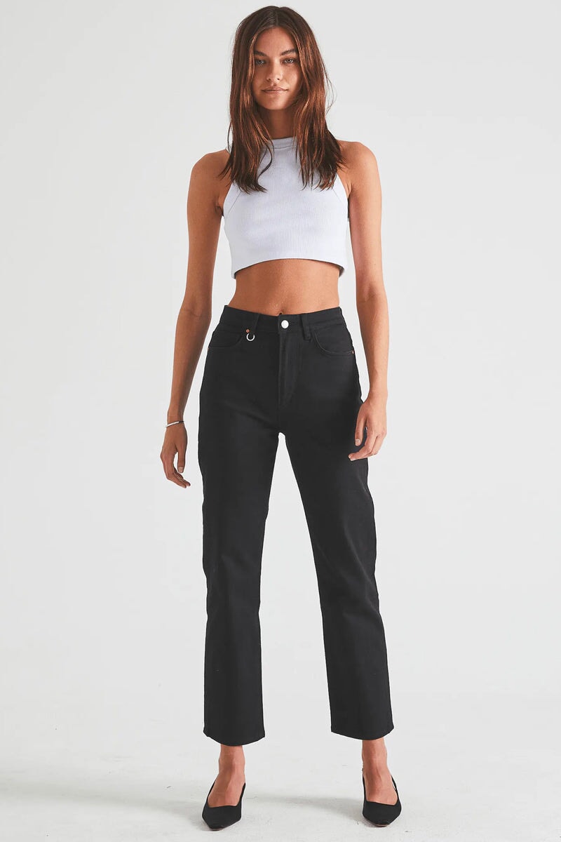 NICO STRAIGHT STAY BLACK-JET BLACK Denim NEUW 