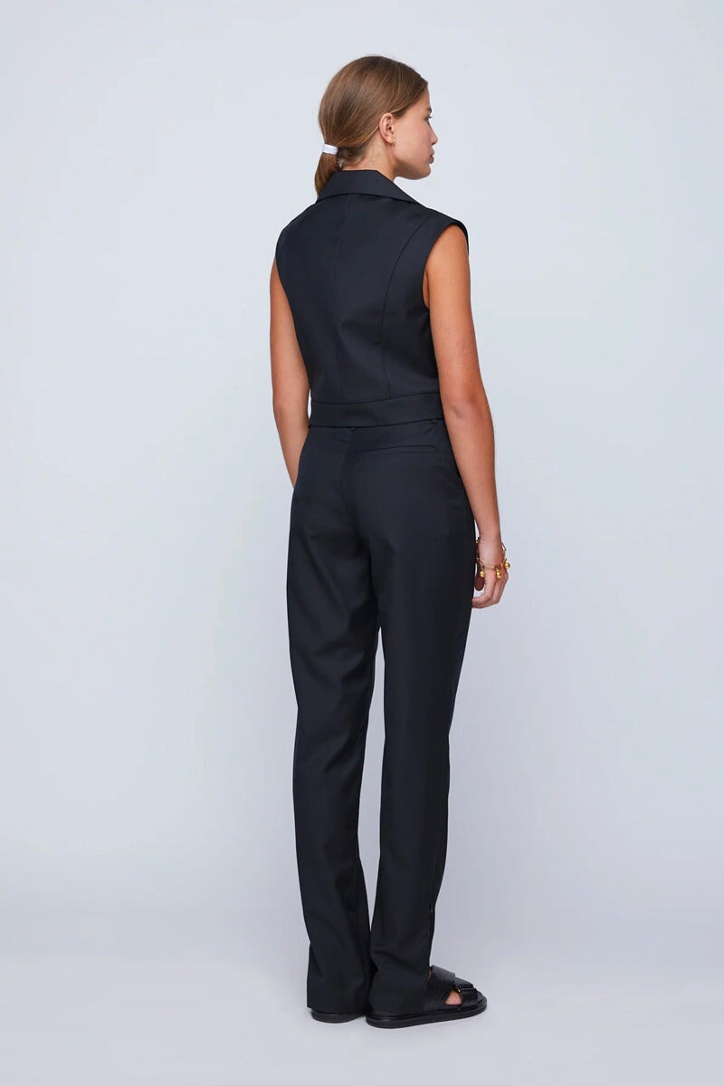 SYBIL VEST-BLACK Tops Anna Quan 