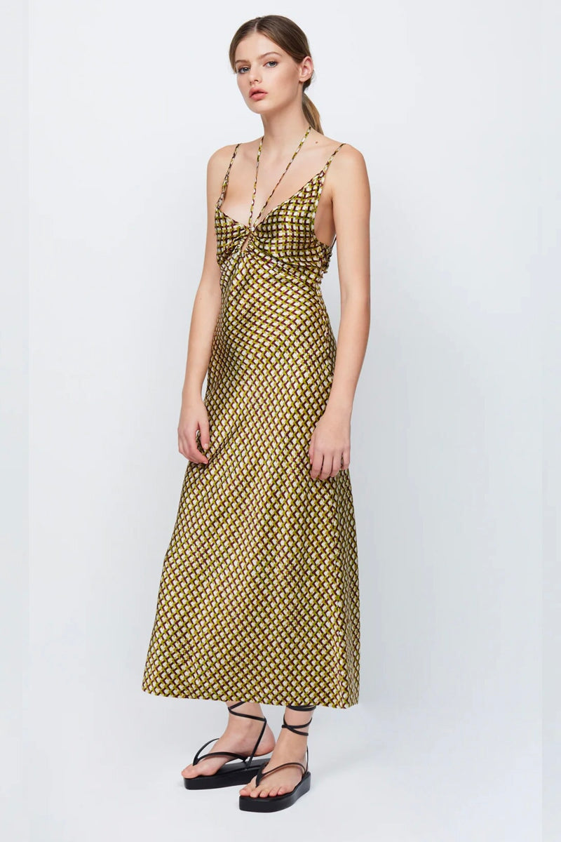 QUINN MAXI DRESS-SIENA GEO Dress Bec and Bridge 