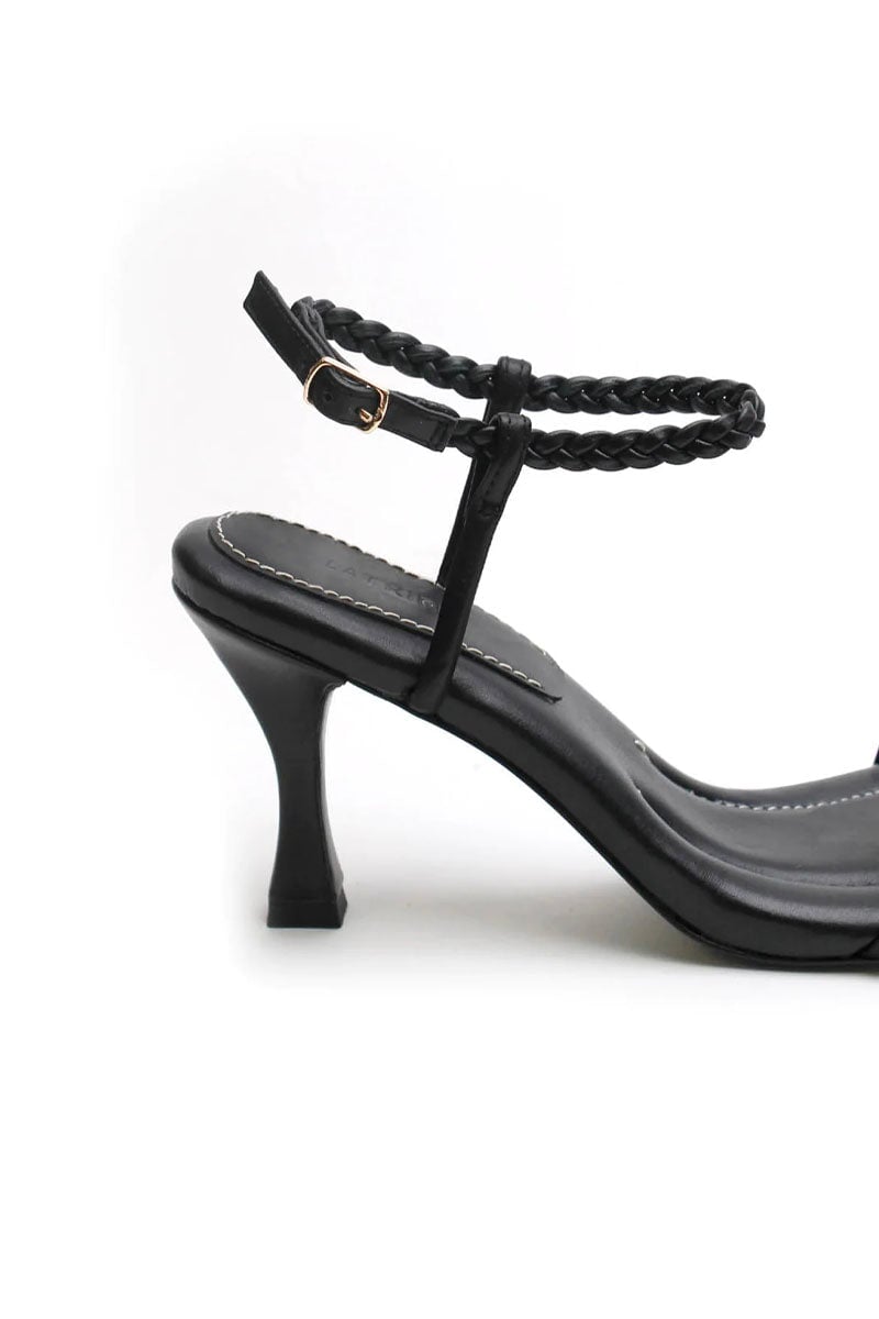 PADDED HEEL-BLACK Shoes LA TRIBE 