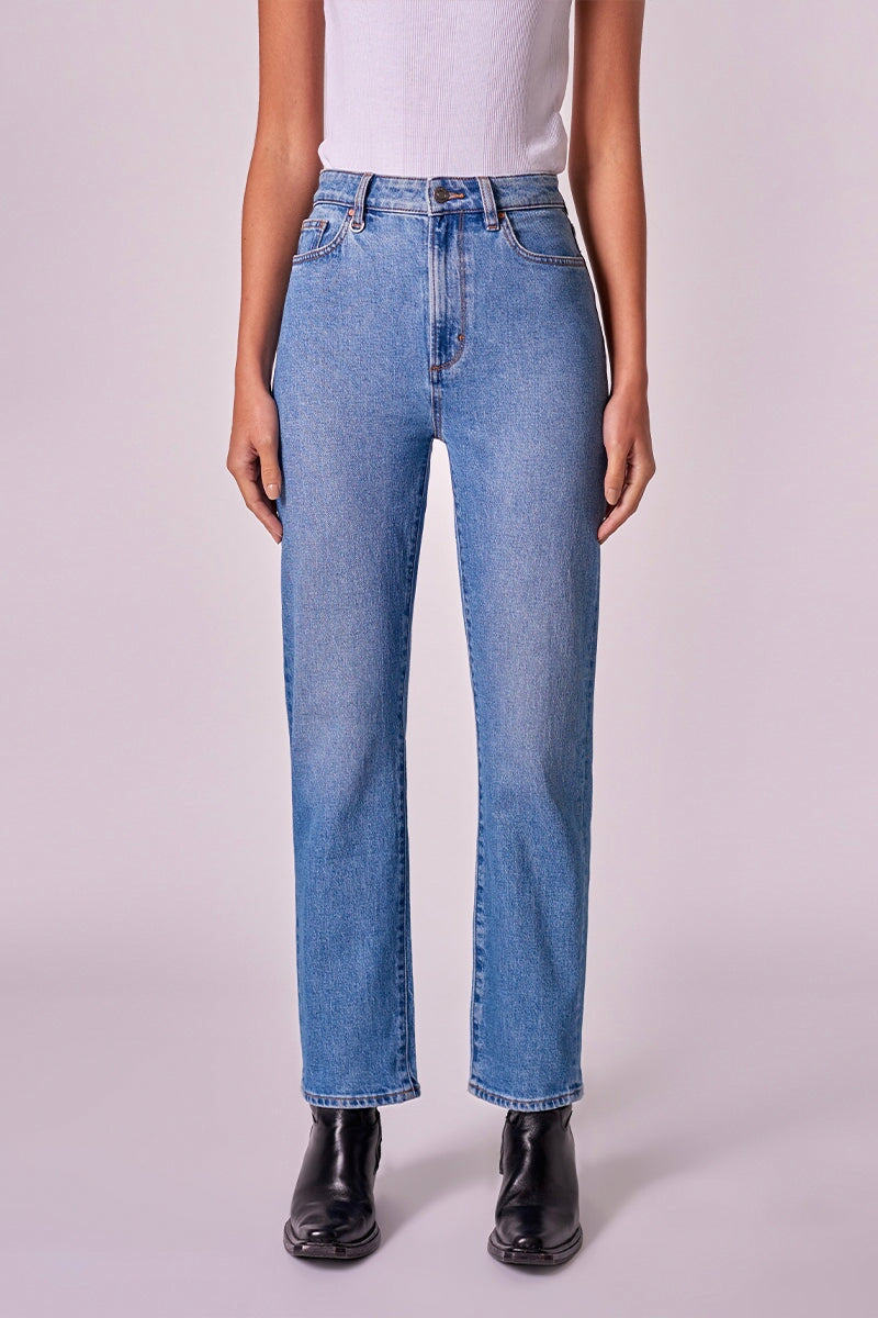 NICO STRAIGHT RUNNER-MID VINTAGE INDIGO Denim NEUW 24 Mid Vintage Indigo 
