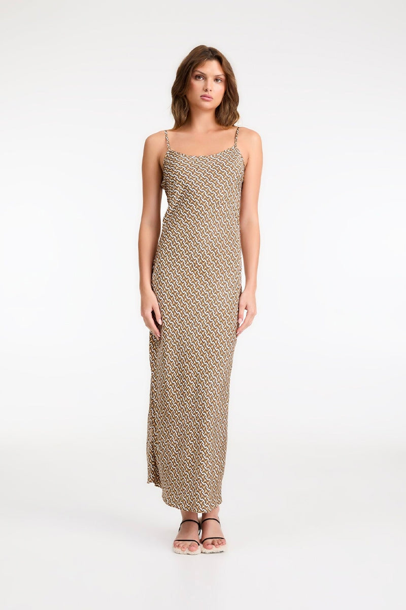 MARLOWE DRESS-ROAME MONOGRAM PRINT Dress ROAME. 