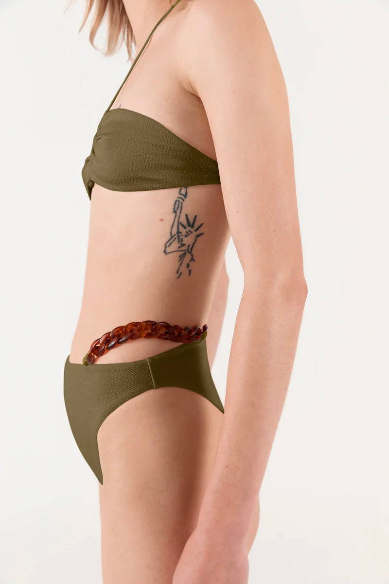 NEAL HALTER TOP BOUCIE-OLIVE Swim ZIAH 