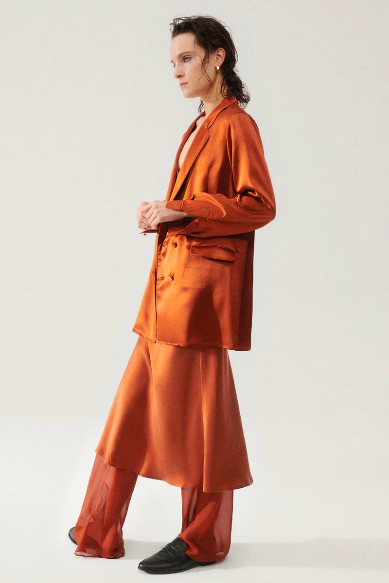 RELAXED BLAZER UMBER-UMBER Jackets Silk Laundry 