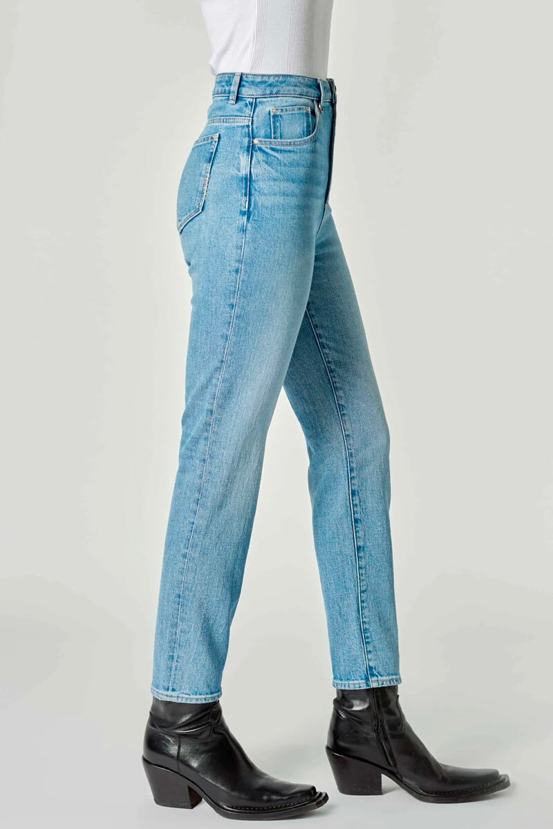 LOLA MOM TRANSPIRE-MID VINTAGE INDIGO Denim NEUW 
