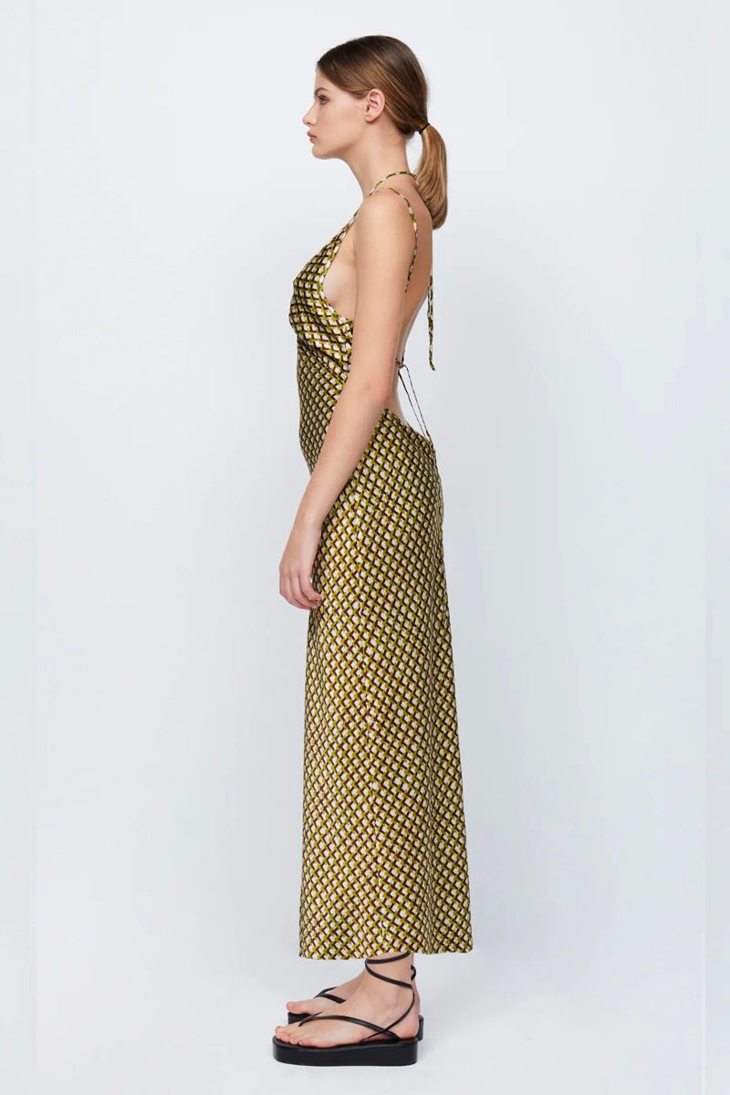 QUINN MAXI DRESS SIENA GEO Fox Dove Boutique